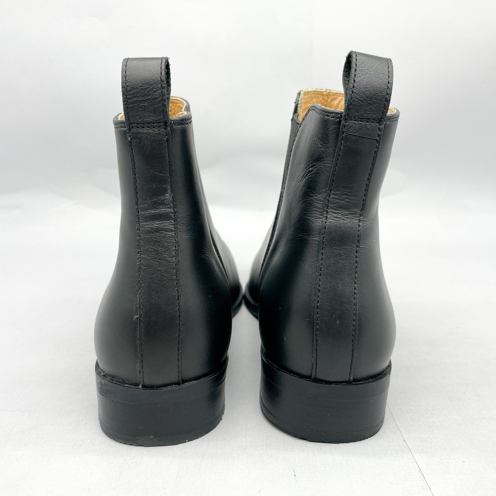 Nisolo Womens 10 Eva Everday Chelsea Boots Black Leather Pointed Toe Booties - Picture 5 of 12